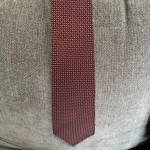 Lands End Blue & Red Diamond Tie 100% Silk